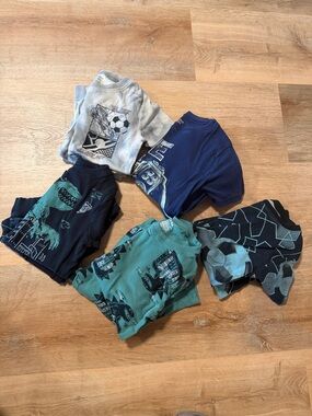 Carter's 100% cotton boys Multi-Color Pajama Set Lot - Blue, Green, Gray, Navy